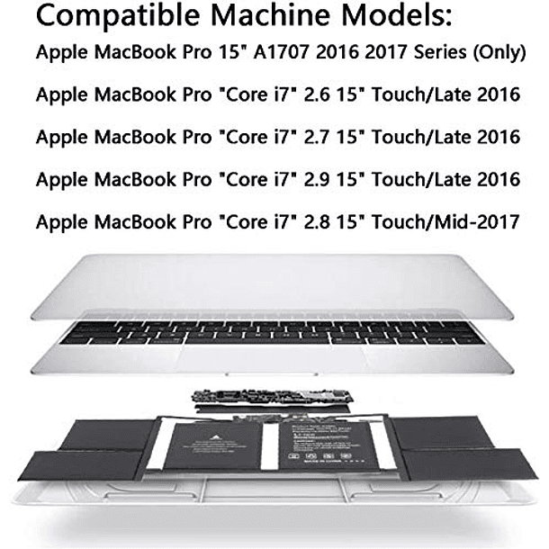 Batería de Repuesto para Apple MacBook Pro 15