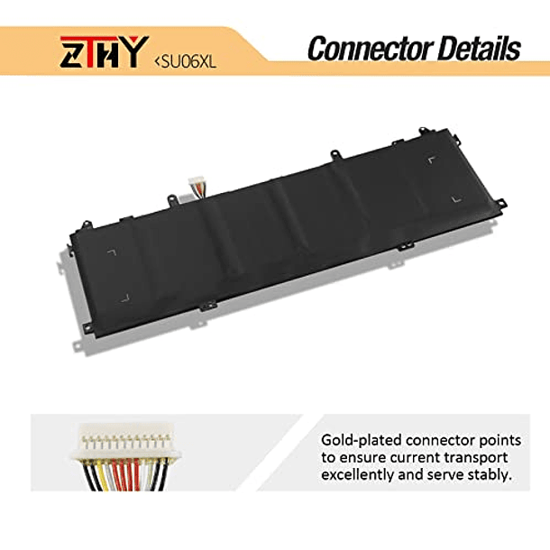 Batería de Repuesto para HP Spectre X360 15-DF, 15T-DF, 15-DF0XXX, 15-DF1XXX, 15T-DF100, 15-DF0013DX, 15-DF1033DX, 15-DF0033DX, 15-DF1043DX, 15-DF0043DX, 15-DF0070NR (ZTHY SU06XL) 4