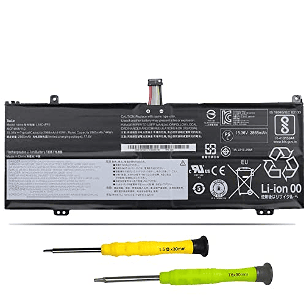 Batería Compatible con Lenovo ThinkBook 13S-IML 14S-IML 14S-IWL 13S-IWL 20RR 20R9 20RS 20RM Serie L18C4PF0 L18M4PF0 L18D4PF0 5B10S73499 5B10S73501 5B10S73500, 15.36V 45Wh 2964 1