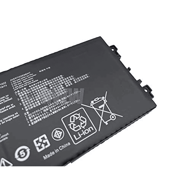 Batería Compatible con Asus Q553U N593UB N593UB-1A 0b200-01880000 C31PMC6 Series, 11,4 V, 45 Wh, 3950 mAh, C31N1522 3