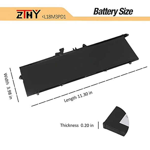 Batería de Repuesto para Portátil Lenovo Thinkpad T14S T490S T495S Series (ZTHY L18M3PD1 02DL014, 02DL013, 02DL015, 02DL016, L18L3PD1, L18C3PD1, 5B10W13911, L18C3PD2, L18M3PD2, SB10K97651, SB10K97652, 7