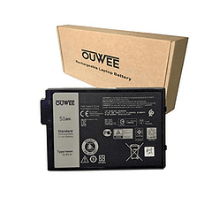 Batería Compatible con Dell Latitude 7424 5424 5420 Rugged Extreme Series Notebook - OUWEE 7WNW1 - 11.4V 51Wh 4342mAh 3 Celdas