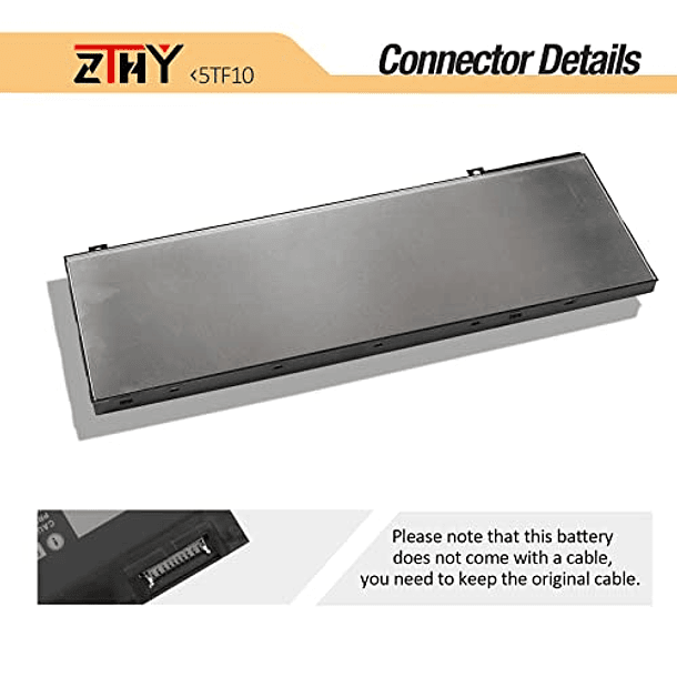 Batería de Repuesto para Dell Precision 7730 7740 7530 7540 Series NYFJH RY3F9 0RY3F9 7M0T6 GHXKY 05TF10 P34E001 P34E002 P74F001 P74F002 7,6V 64Wh 4 Celdas 4