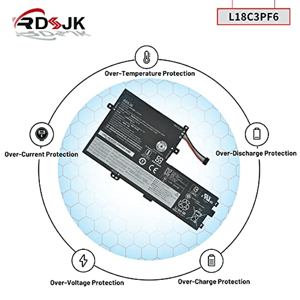 Batería Compatible con Lenovo IdeaPad S340-14API, S340-14IIL, S340-14IML, S340-14IWL, S340-15API, S340-15IIL - Serie L18C3PF6, L18M3PF6, L18M3PF7, L18C3PF7, L18L3PF2, L18L3PF3 - 11.25V 36Wh 6