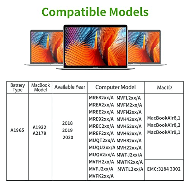 Batería de Repuesto para MacBook Air 13