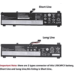 Batería Compatible para Lenovo Legion 5P-15IMH05 5-15IMH05 5-15ARH05 15ARH05H 15IMH05H 15ARH05H Series L19M4PC1 L19C4PC0 L19M4PC0 5B10W86196 5B10W86195 61W85B918 - TsuLin L19C4PC1