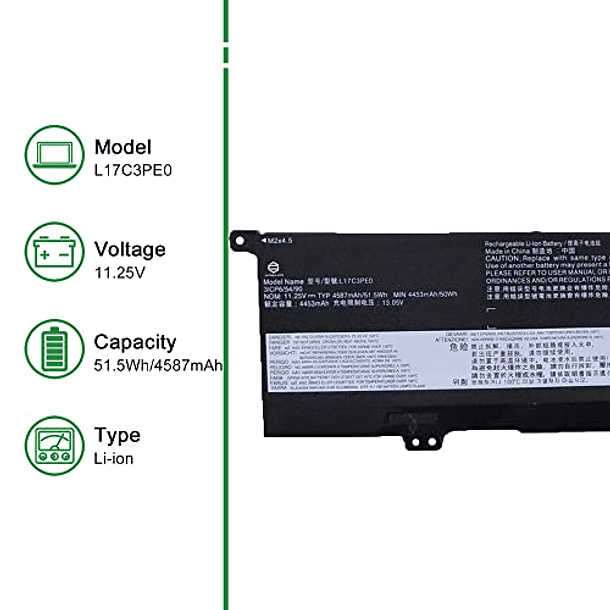 Reemplazo de Batería para Lenovo Yoga 730-15IKB/15IWL 15.6