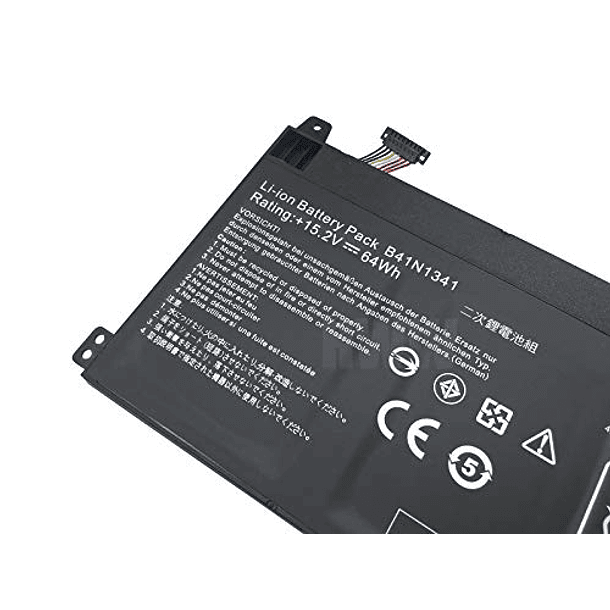 Batería Compatible Asus Q502L Q502LA Series Laptop, 15.2V 64Wh B41N1341 2