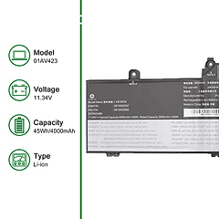 Reemplazo de Batería para Lenovo ThinkPad E15 E14 2nd 3rd 4th Gen Series L19C3PD5, L19M3PD5, L19D3PD5, L19L3PD5 (SB10X02597, SB10X02591, SB10X02605, SB10X02608; 5B10X02600, 5B10X02606, 5B10X02594, 5B1