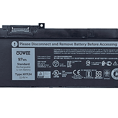 Batería Compatible para Dell Precision 7530/7730/7540/7740 Series Notebook, 11.4V 97Wh 8070mAh 6 Celdas (Forma B) 5TF10/0WMRC/00WMRC/GW0K9/0GW0K9