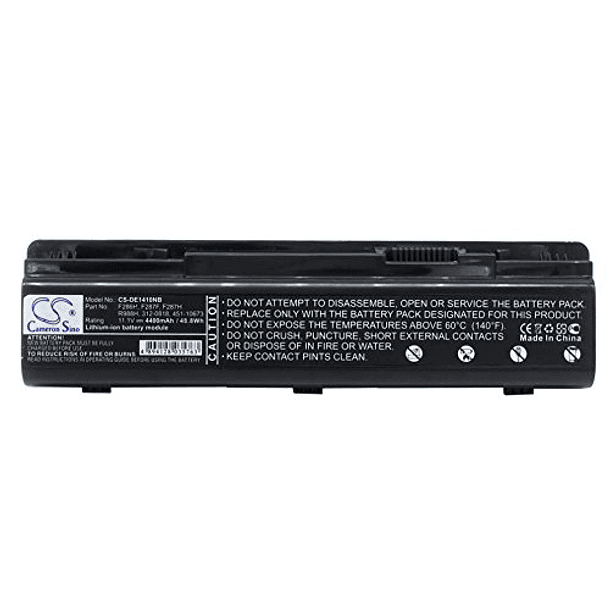 Batería de Repuesto de 11,1V para DELL Vostro 1014, A860n, 1015N, A840, 1088n, 1015, F286H, G069H, QU-080807003, QU-080807004, 0R988H, R988H, G066H (4400 mAh) 1