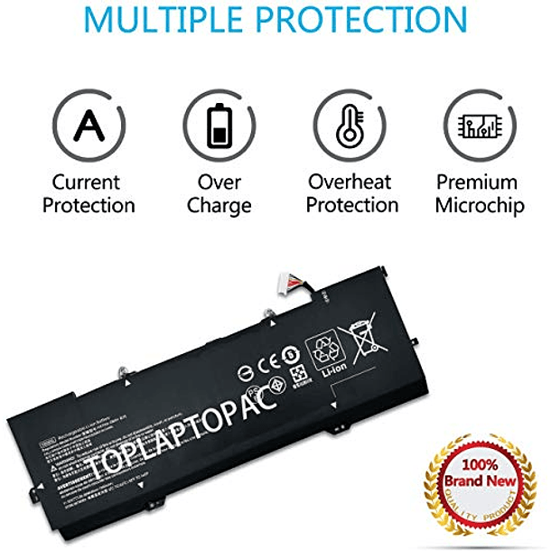 Batería Compatible para HP Spectre x360 15-ch002ng 15-CH009NG p-ch01dx 15-ch001ng - YB06XL HSTNN-DB8H 928427-271 11,55 V 84,08 Wh 4