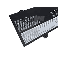 Batería Compatible para Lenovo Flex 5-14ARE05, 5-15IIL05, 5-14IIL05 Series, 11.55V 52.5Wh 4550mAh L19L3PD6 L19C3PD6 L19D3PD6 L19M3PD6 5B10X49077 5B10X49073 5B10X49075 5B1720X490, Negro