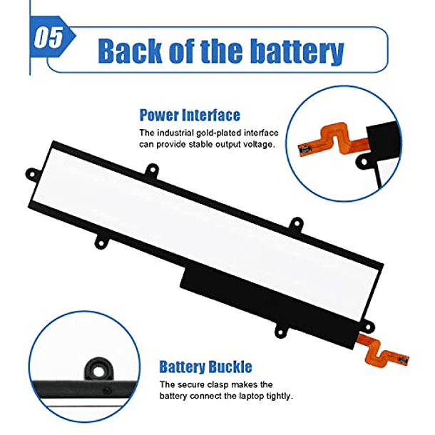 Batería Compatible para Samsung Galaxy Notebook SM-T670 Series - Dentsing EB-BT670ABE 11.34V 64.64W/5700mAh 6