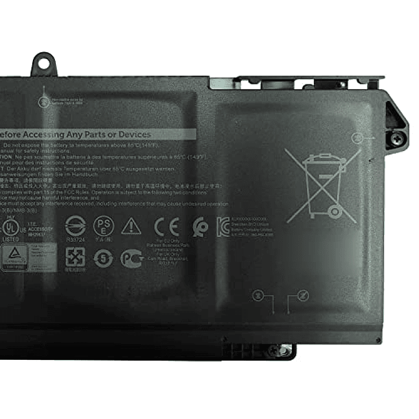 Batería de Repuesto de 11.4V 3500mAh para Dell Latitude 5320 7320 7420 7520 Series 3