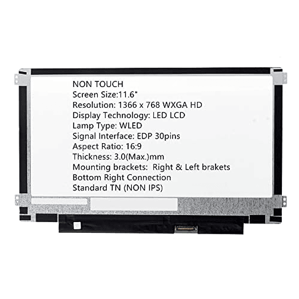 FIRSTLCD Pantalla LCD de repuesto para Dell Inspiron 11 3180 5