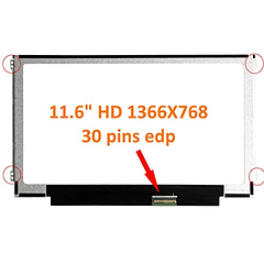 Generic New 11.6" HD Slim 30 PINS Laptop Pantalla LCD LED de