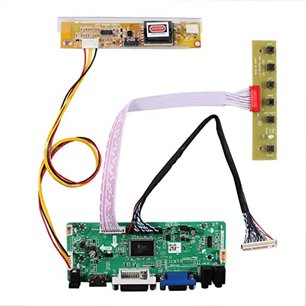 Placa controladora LCD de Audio VSDISPLAY HD-MI VGA DVI para 1