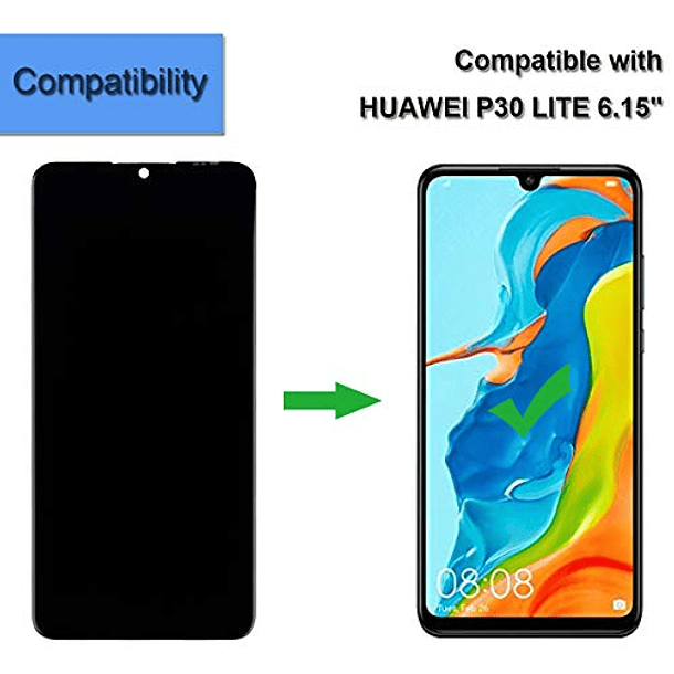 Pantalla LCD compatible con Huawei P30 lite MAR-LX1M MAR-AL0 4