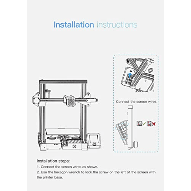 Kit de pantalla Creality Original Ender 3 V2, kit de actuali 7