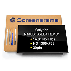 SCREENARAMA Nueva pantalla de repuesto para N140BGA-EB4 REV.