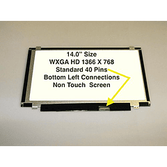 Generic New 14.0" WXGA HD LED Compatible Reemplazo de pantal