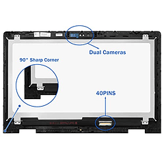 Daplinno - Pantalla de repuesto para Dell Inspiron 15 5568 i