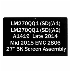 NUOLAISUN LCD Reemplazo 27" 5K para iMac A1419 EMC 2806 Fina