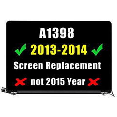 GBOLE A1398 Reemplazo de pantalla 2013-2014 Año para MacBook