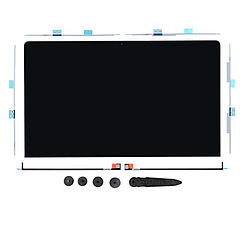 Willhom - Panel de pantalla LCD con juego de tiras adhesivas