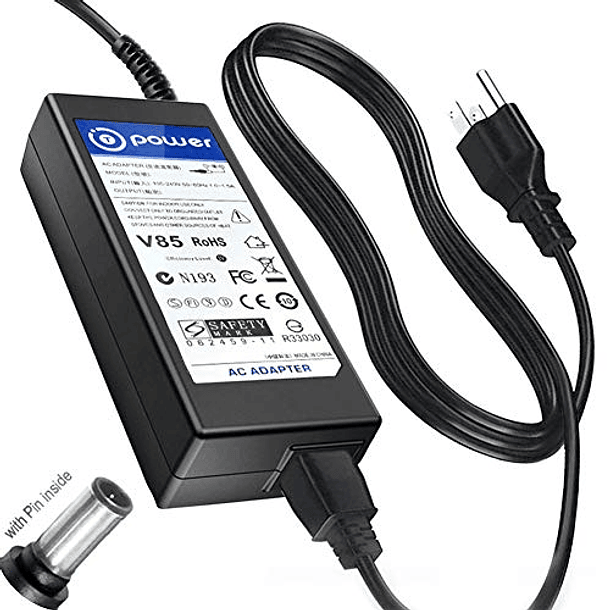 Adaptador de CA T-Power para Elmo TT-02, TT02u, TT-12i Visual Presenter, P/N: 5ZA0000104C. Cable de alimentación incluido. 1