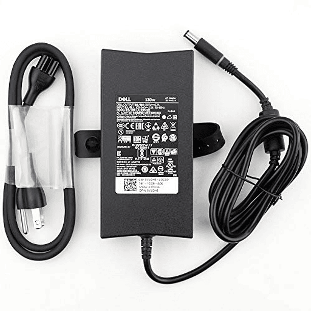 Adaptador de Corriente Dell 130W PA-4E 19.5V: Carga tu Batería con Cable de Alimentación. 1