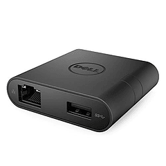 Adaptador Dell DA200: HDMI/VGA/Ethernet/USB 3.0 con conexión USB-C.