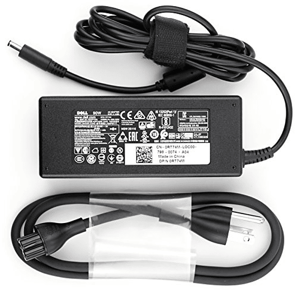 Adaptador de CA Exacto Original y Genuino OEM 90W para Dell 0RT74M RT74M PA-1900-32D5 19.5V 4.62A 1