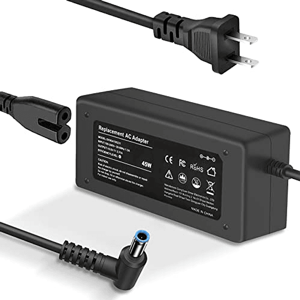 Adaptador de CA/Fuente de alimentación de 45W para HP Pavilion 11 13 15; HP Elitebook Folio 1040 G1; HP Stream 13 11 14; HP Touchsmart 11 13 15; HP Spectre Ultrabook 13 - DJW 19.5V 2.31A 1