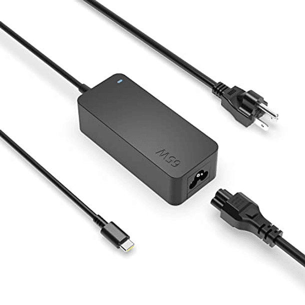 Cargador Rápido para Laptop Lenovo, USB C, 65W 45W 1