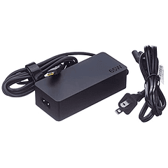 Adaptador de CA USB Tipo C 65W de Lenovo con Cable de Alimentación 2 Clavijas, Negro, Embalaje Minorista Original.