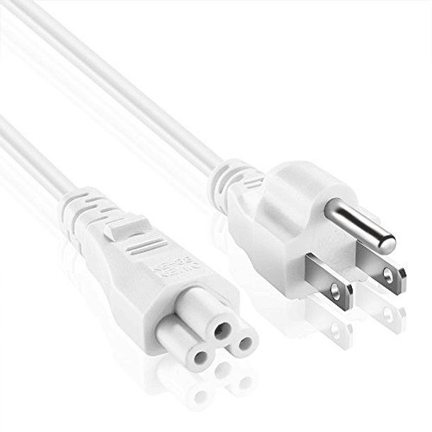 TNP Cable de alimentación universal - IEC320 C5 a NEMA 5-15P 3 clavijas Mickey Mouse Cable de extensión de alimentación Conector de cable Enchufe Jack para computadora portátil Adaptador de suministro 2