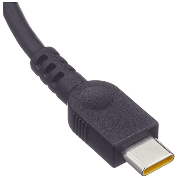 Adaptador de CA USB Tipo C 65W de Lenovo con Cable de Alimentación 2 Clavijas, Negro, Embalaje Minorista Original. 2