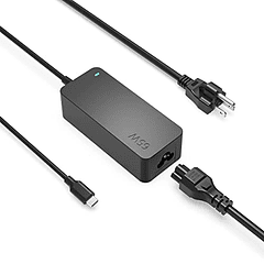 Cargador USB C 65W para Lenovo ThinkPad T490/T490s/T590/T495/T495s/E490/E495/E590/E595/L380/L390/L490/L590/X390/X395/Yoga Laptop + Cable de Alimentación