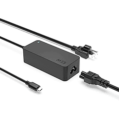 Cargador USB-C de 65W para Razer Blade Stealth 13,3", Razer Blade Stealth 13, Razer Book 13" (2020) RZ09-03100 RZ09-0357, con cable de alimentación y adaptador de corriente.