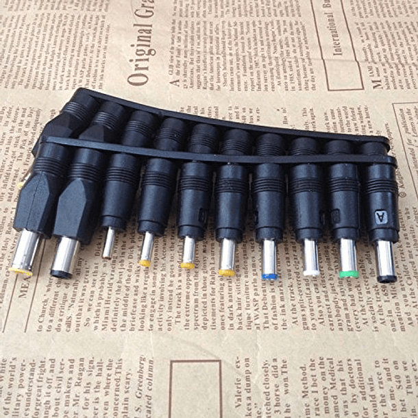 10 Paquete de Adaptadores de Corriente DC VONOTO, Conectores de 5.5 mm x 2.1 mm para Adaptador de Corriente AC/DC 7