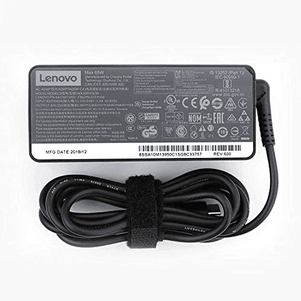 Adaptador de CA USB Lenovo ThinkPad 65W 20V 3.25A Tipo-C: Nuevo ADLX65YDC2A 2