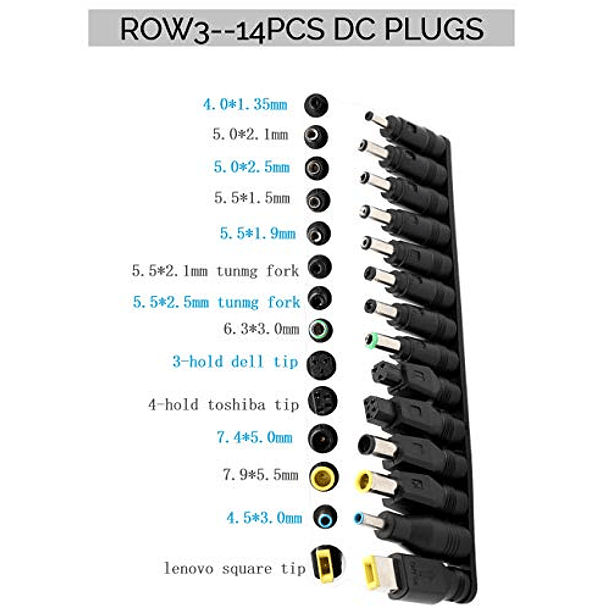 Kit de Adaptadores de Corriente de CC Universales de 34 Piezas, Conector Hembra de 5,5 x 2,1 mm 4