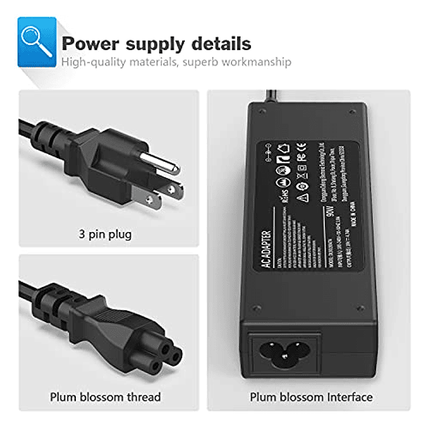 Adaptador de Cargador de Alimentación de 90W para HP Pavilion Dv4 Dv6 Dv7 G50 G60 G60T G61 G62 G72 2000; Elitebook 8460p 8440p 2540p 8470p 2560p 6930p 2570p 8540p; Presario 2210B 251 2