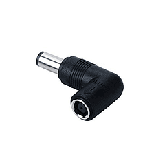 Adaptador de Alimentación Convertidor de Conector para HP, Dell, Compaq y Vostro Portátiles, 7.4mm x 7.4mm, Ángulo Recto de 90 Grados.