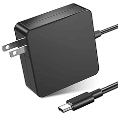 Adaptador de corriente USB C de 65 W/61 W, cargador de pared PD de suministro de energía tipo C WEGWANG de 65 W (compatible con 61 W, 45 W, 30 W y 12 W) para MacBook Pro Air 2018, HP, Dell, Lenovo y c