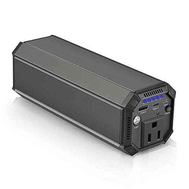 Banco de energía portátil para laptop, universal de 98 Wh/27000 mAh, 100 W,  toma de corriente alterna con cargador portátil PD USB C de 60 W, paquete