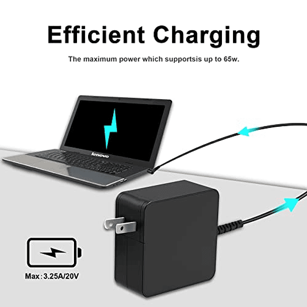 Adaptador de CA para Lenovo Flex 4-6, Chromebook N22-42, Winbook Yoga 510-710, Ordenador Portátil ADL45WCC, 20V 2.25A 4