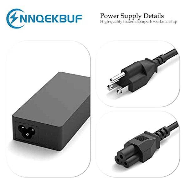 Cargador USB C de 65 W y 45 W de Repuesto para Dell Latitude, Chromebook y Más: LA45NM150, LA45NM121, P86F, P28T, P29T, Cable Adaptador de Alimentación. 3